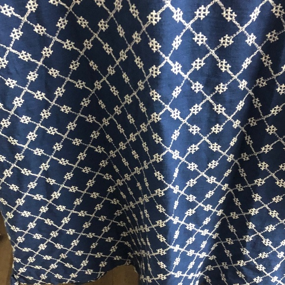 Lucky Brand Blue and White Casual Button Down Shirt - Picture 7 of 8